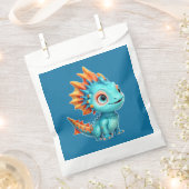 Niedlicher Alien-Drache, türkis - フェイバーバッグ (クリップ留めされた状態)