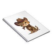 Niedlicher Cowboy-Kater ノートブック (右側)