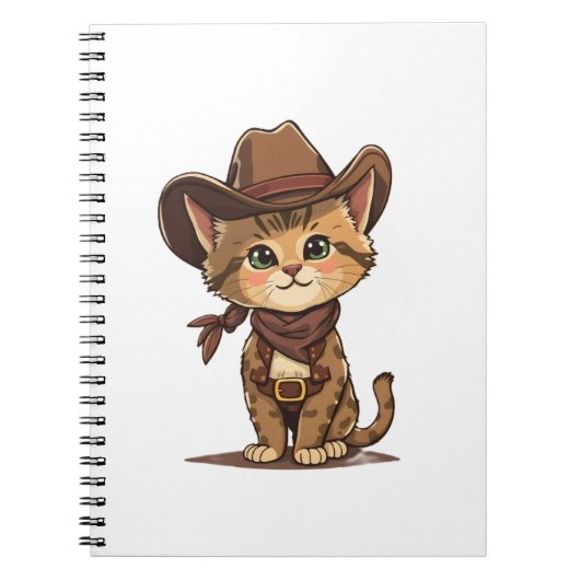 Niedlicher Cowboy-Kater ノートブック (正面)