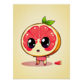 Niedlicher Grapefruit-Charakter ポスター (正面)