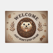 Niedlicher Igel mit Charme Humor für Tierfreunde ドアマット (正面)
