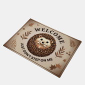 Niedlicher Igel mit Charme Humor für Tierfreunde ドアマット (アングル)