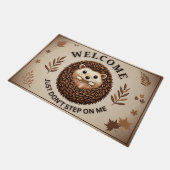 Niedlicher Igel mit Charme Humor für Tierfreunde ドアマット (アングル)
