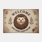 Niedlicher Igel mit Charme Humor für Tierfreunde ドアマット (正面)