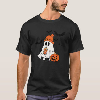 Niedlicher Retro Halloween Geist  Tシャツ