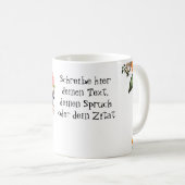 niedlicher Vogel Strauß 6 コーヒーマグカップ (正面右)