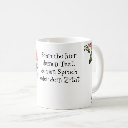 niedlicher Vogel Strauß 6 コーヒーマグカップ (正面右)