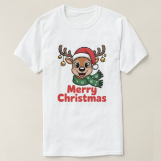 NiedlicherWeihnachtsrentierPulloverMerryChristmas Tシャツ