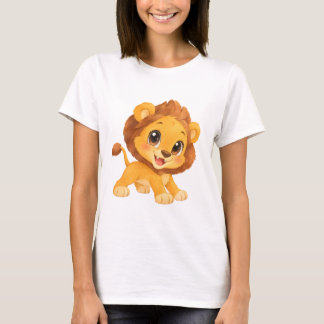 Niedliches Aquarell-Löwenbaby Tシャツ