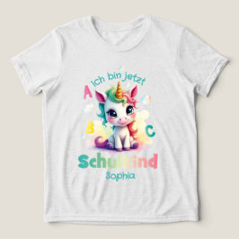 Niedliches Einhorn mit Seifenblasen - Schulkind | トライブレンドTシャツ