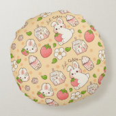 niedliches Hasendesign ラウンドクッション (裏面)