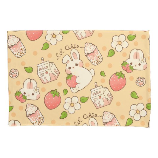 niedliches Hasendesign 枕カバー (正面)