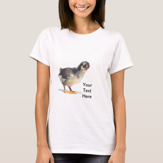 niedliches hühnerküken, neugeboren ,personalisiere tシャツ (正面)
