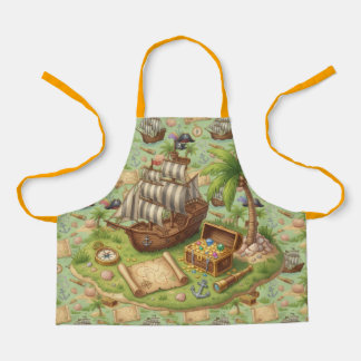 Niedliches Piraten Abenteuer Muster エプロン