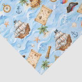 Niedliches Piraten Abenteuer Muster 薄葉紙 (詳細)