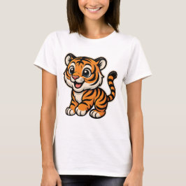 Niedliches Tigerbaby-Design Tシャツ