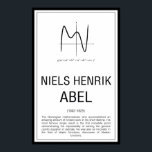 Niels Henrik Abel ポスター<br><div class="desc">Niels Henrik Abel</div>