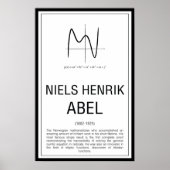 Niels Henrik Abel ポスター (正面)