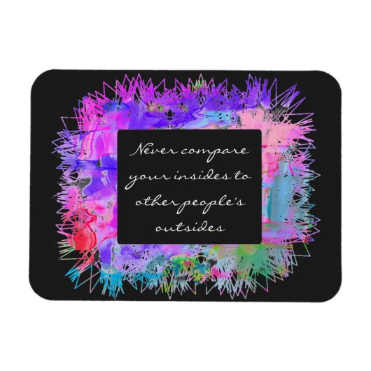 Niemals vergleichen マグネット (横)