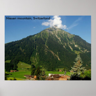 Niesen山、スイス連邦共和国 ポスター