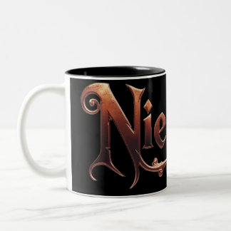 Niethalf nur Text schwarz Tasse ツートーンマグカップ