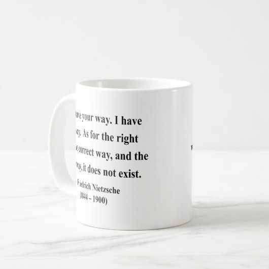 Nietzscheの引用文1a コーヒーマグカップ (正面左)