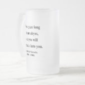 Nietzscheの引用文4a フロストグラスビールジョッキ (正面左)