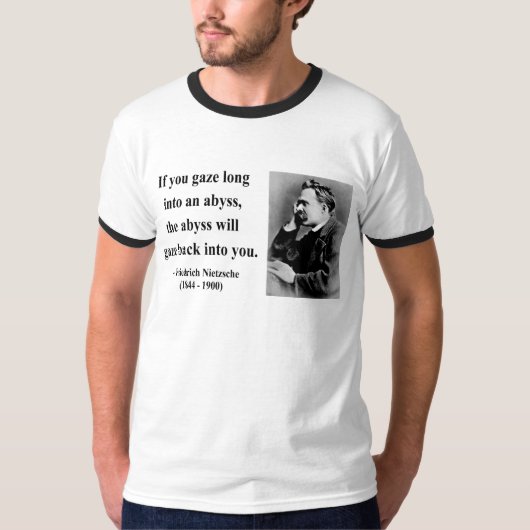 Nietzscheの引用文4b Tシャツ (正面)