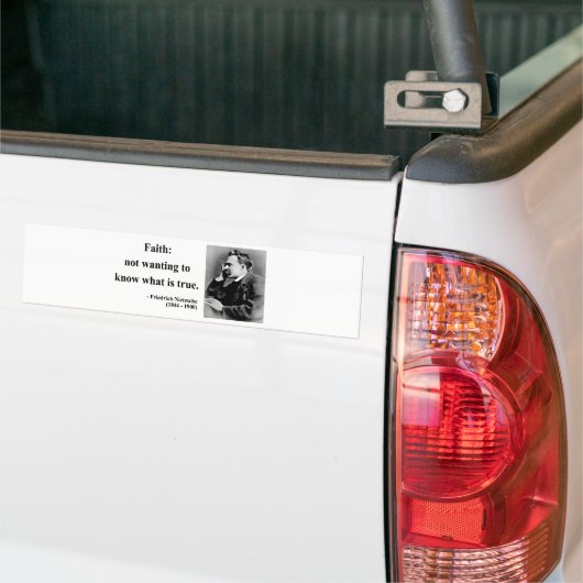 Nietzscheの引用文5b バンパーステッカー (トラック上)