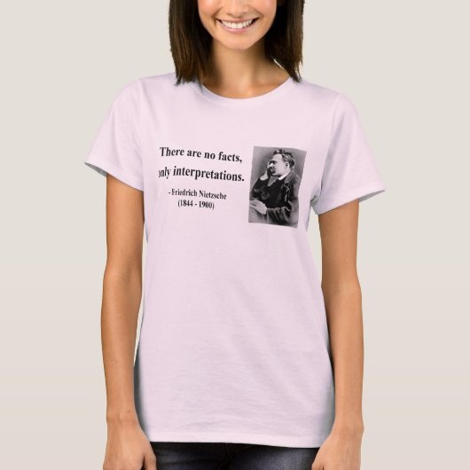 Nietzscheの引用文9b Tシャツ (正面)