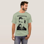 Nietzscheの若い白黒 Tシャツ (正面フル)