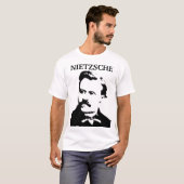 Nietzscheの若い白黒 Tシャツ (正面フル)