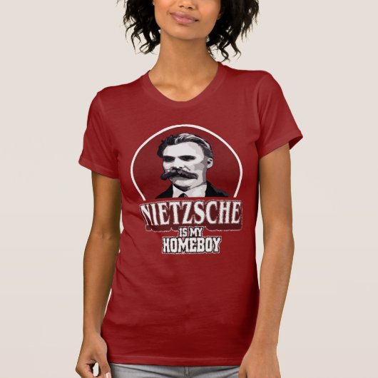 Nietzscheは私の同郷人です Tシャツ (正面)