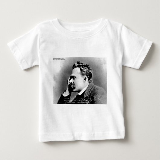 Nietzsche "プライドvsメモリ"知恵引用文ギフト/ティー ベビーTシャツ (正面)