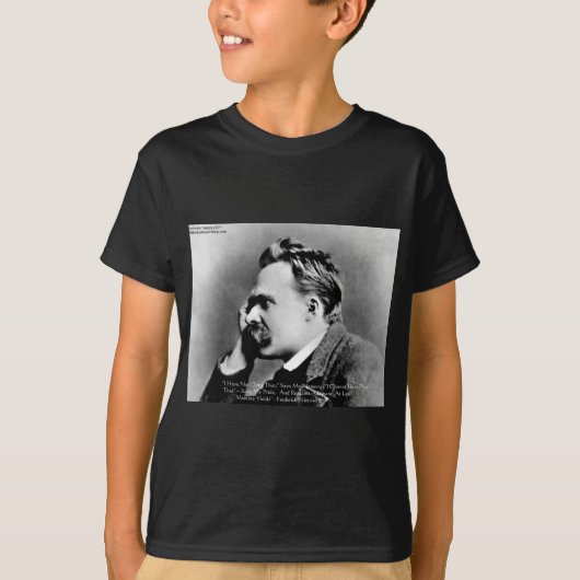 Nietzsche "プライドvsメモリ"知恵引用文ギフト/ティー tシャツ (正面)
