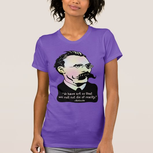 Nietzsche -芸術V.の現実 Tシャツ (正面)