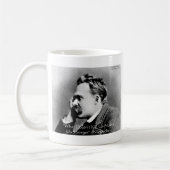 Nietzsche "Does not kill U"引用文ギフト&ティー コーヒーマグカップ (左)