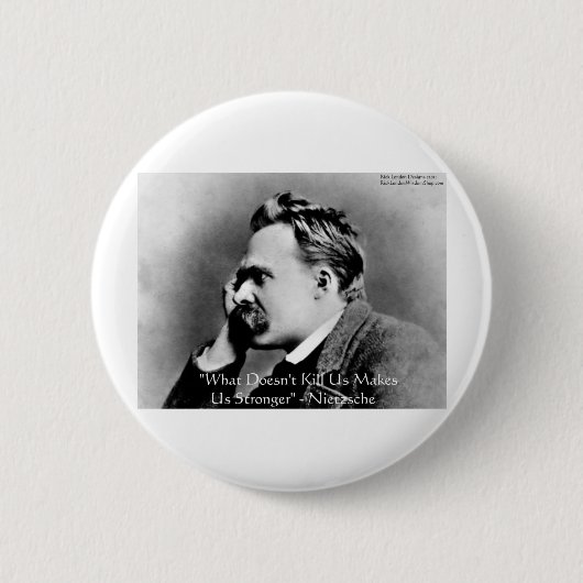 Nietzsche "Does not kill U"引用文ギフト&ティー 缶バッジ (正面)