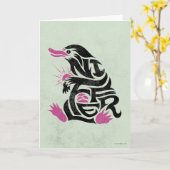 NIFFLER™のタイポグラフィのグラフィック カード (黄色い花)