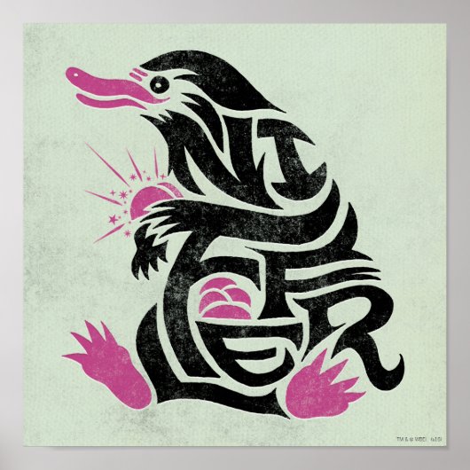 NIFFLER™タイポグラフィ図 ポスター (正面)