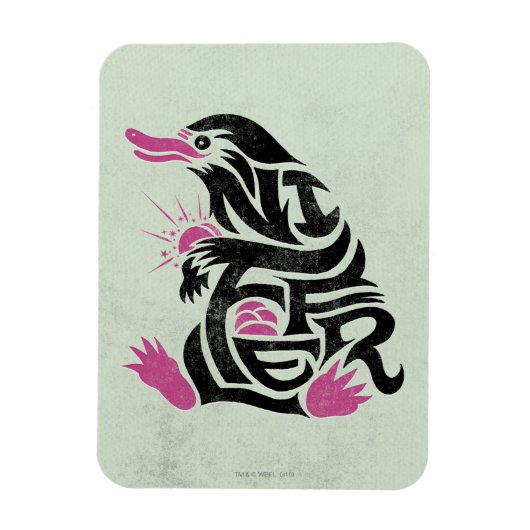 NIFFLER™タイポグラフィ図 マグネット (縦)