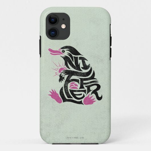 NIFFLER™タイポグラフィ図 Case-Mate iPhoneケース (裏面)