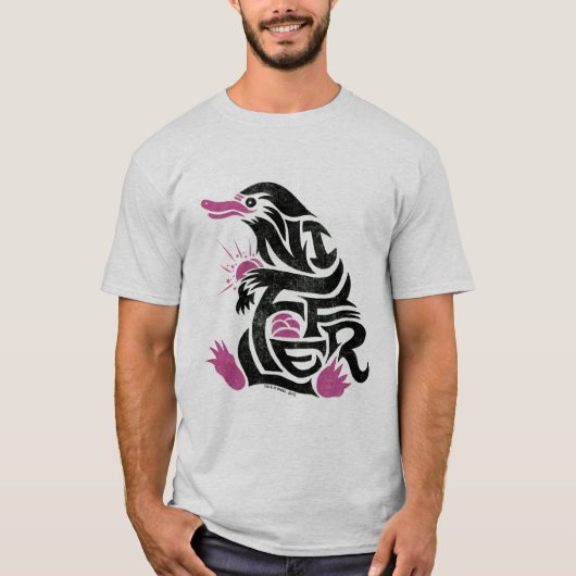 NIFFLER™タイポグラフィ図 Tシャツ (正面)