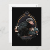 NIFFLER™sアールヌーボーポートレート ポストカード (正面/裏面)