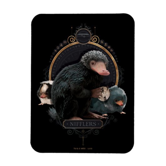 NIFFLER™sアールヌーボーポートレート マグネット (縦)