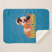 Nifflersヴィンテージグラフィック シェルパブランケット (正面(横))