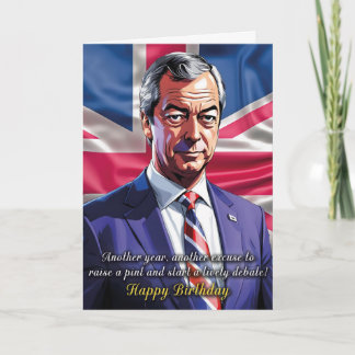 Nigel Farage バースデーグリーティングカード カード