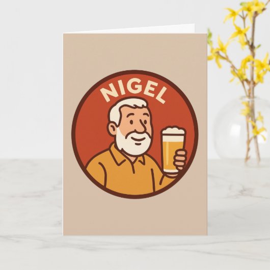 Nigel Greetings Card カード (黄色い花)