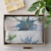 NIGELLA美しい青いフローラデコペ紙 薄葉紙 (ギフト)