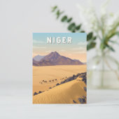Niger Illustration Travel Art Vintage ポストカード (スタンド正面)